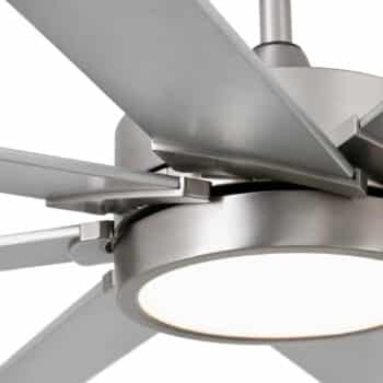 Stropný LED ventilátor Century matná niklová, sivá - Image 4