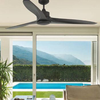 Tmavohnedý stropný LED ventilátor Tonic - Image 4