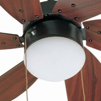 Stropný ventilátor Palao so svetlom, hnedé - Image 4
