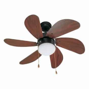 Stropný ventilátor Palao so svetlom, hnedé - Image 3