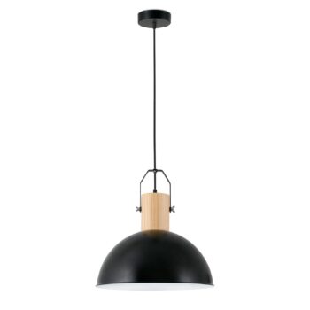Závesná lampa Margot z kovu, čierna - Image 2