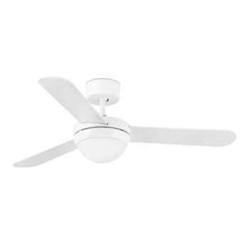 Stropný ventilátor Feroe so svetlom, biely/javor - Image 2