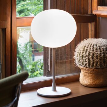 FLOS Glo-Ball T1 – stolná lampa striebro matná - Image 3