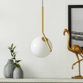 FLOS IC S1 dizajnérska závesná lampa mosadz - Image 4