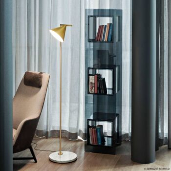 FLOS Captain Flint LED stojaca lampa, mosadz - Image 2