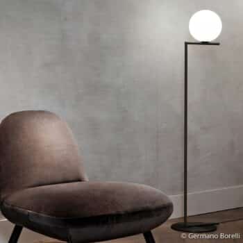 FLOS IC F2 stojaca lampa čierna Ø 30 cm - Image 2