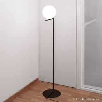 FLOS IC F1 stojaca lampa čierna priemer 20 cm - Image 2