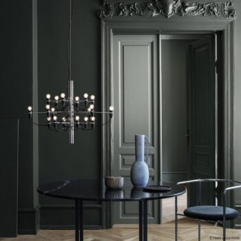 FLOS 2097/18 visiaci luster LED matný, chróm - Image 2