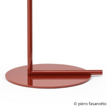 FLOS IC F1 stojaca lampa burgundská červená Ø20 cm - Image 2