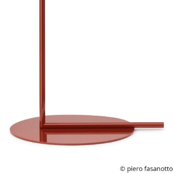 FLOS IC F2 stojaca lampa burgundská červená Ø30 cm - Image 2