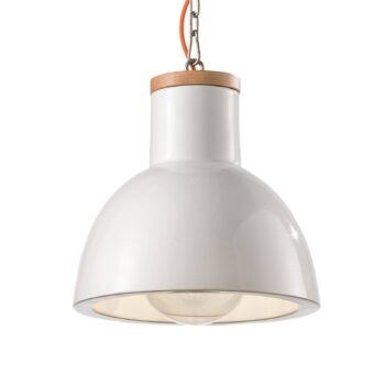 Závesná lampa C1781 v škandinávskom štýle biela