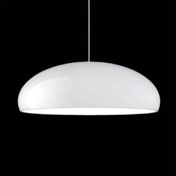 Fontana Arte Pangen – retro závesná lampa biela - Image 2