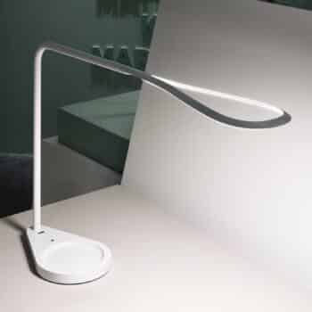 Fontana Arte Kinx LED lampa na písací stôl, biela - Image 3