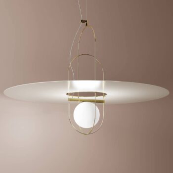 Fontana Arte Setareh – závesné LED bielo-zlaté - Image 2