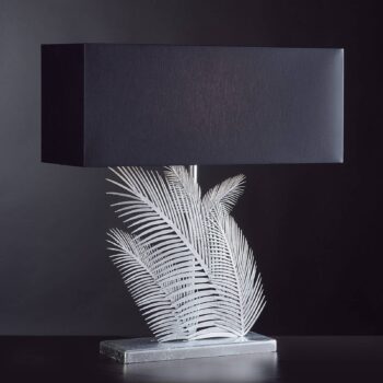 Vznešená stolná lampa Felce s textilným tienidlom - Image 2
