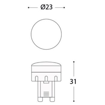 LED žiarovka G9 1,7 W 170 lm, 3 000 K - Image 2