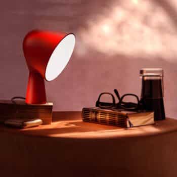 Foscarini Binic dizajnérska stolová lampa, červená - Image 2