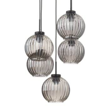 Závesná lampa Zucca, 5-plameňová, dym - Image 2