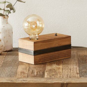 Stolná lampa Legno z dreva - Image 2