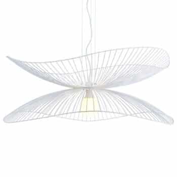 Forestier Libellule L závesná lampa, 100 cm, biela