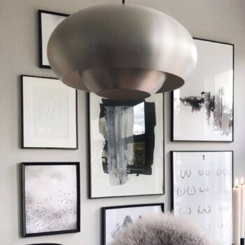 FRANDSEN Champ závesná lampa Ø 38cm brúsený hliník - Image 2