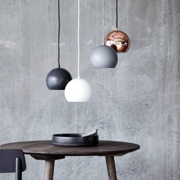 FRANDSEN Ball závesná lampa Ø18cm svetlosivá matná - Image 2