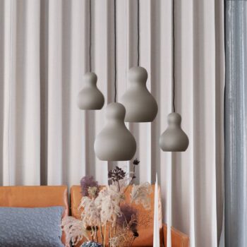 FRITZ HANSEN Calabash P2 závesná lampa, sivá matná - Image 2
