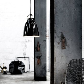 FRITZ HANSEN Caravaggio P1 lesklá čierna/čierna - Image 2