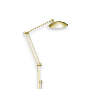 Stojaca LED lampa Curl matná mosadz - Image 4