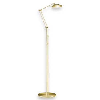 Stojaca LED lampa Curl matná mosadz - Image 3