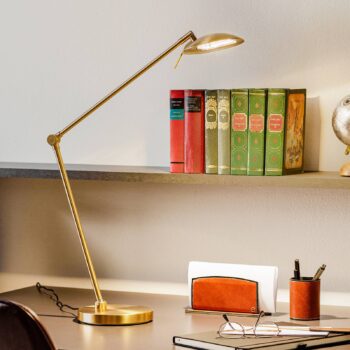 Stmievateľná stolná LED lampa Beatrice mosadz - Image 3