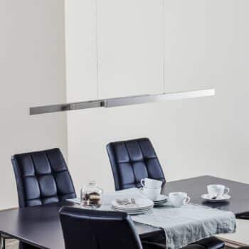 Závesné LED svietidlo Lara 134 cm teleskop nikel - Image 2