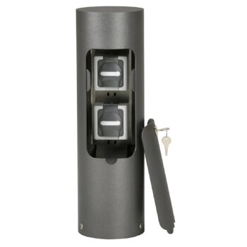 Zásuvkový stĺpik 4410 2x, IP54 uzamykateľné dvere - Image 2