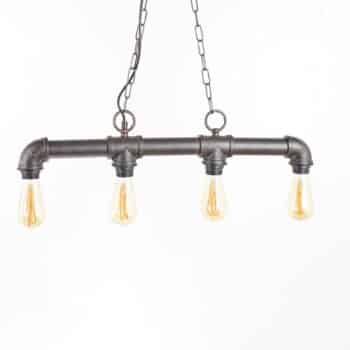 Delare – 4-plameňová závesná lampa vzhľad rúry - Image 4