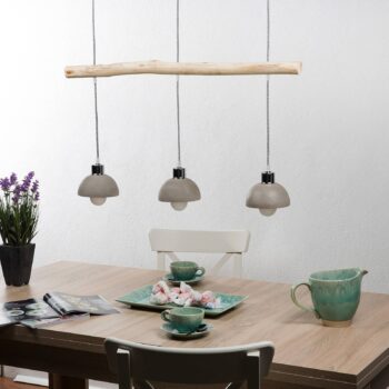 3-plameňová závesná lampa Jebel betónové tienidlá - Image 4