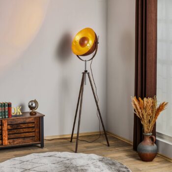 Trojnohá stojaca lampa Xirena I hrdzavej farby - Image 4