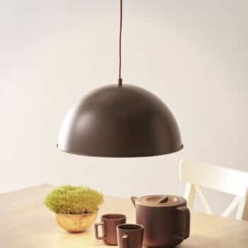 Kovová závesná lampa Xirena I hrdzavej farby - Image 3