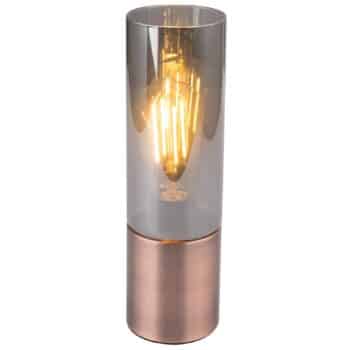 Stolná lampa Annika, meď–dymová sivá - Image 4