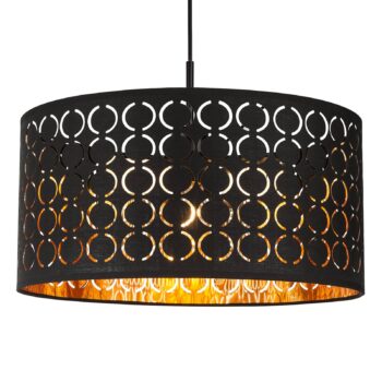 Závesná lampa Harald v orientálnom štýle čierna - Image 3