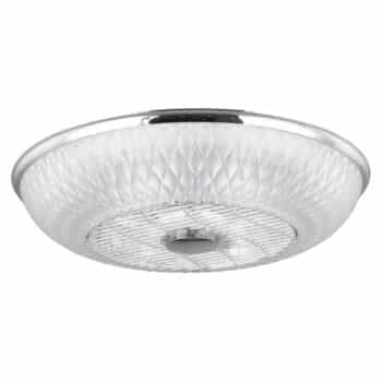 Stropný LED ventilátor Rosario, biely chróm - Image 2