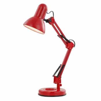 Stolová lampa Famous s tromi kĺbmi, červená - Image 2