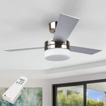 Troj-lopatkový stropný ventilátor Alvin so svetlom - Image 3