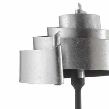 Stolná lampa Banderole zo železa v striebornej - Image 2