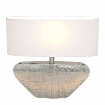 Cleopatra – oválna stolná lampa textilné tienidlo - Image 2