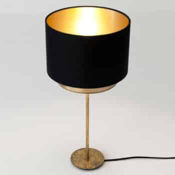 Stolná lampa Mattia, chintzová čierna/zlatá - Image 2