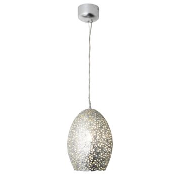 Závesná lampa Cavalliere, striebro, Ø 22 cm - Image 2