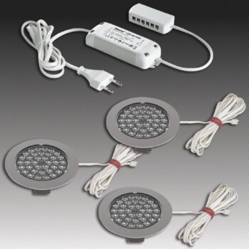 R 68 zapustená lampa LED ušľachtilá oceľ, sada 5 - Image 2