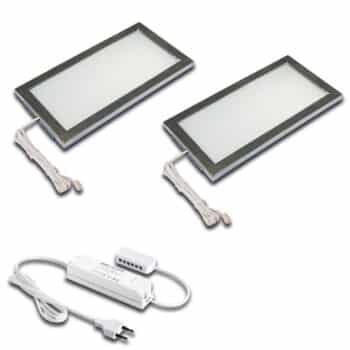 Podhľadové LED Sky súprava 2 ks 4 000K oceľ - Image 2