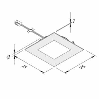 Nábytkové zapustené LED FAQ 68 ušľ. oceľ 4W 4 000K - Image 2