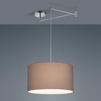 Helestra Certo závesná lampa valec 1-pl. mocca - Image 2